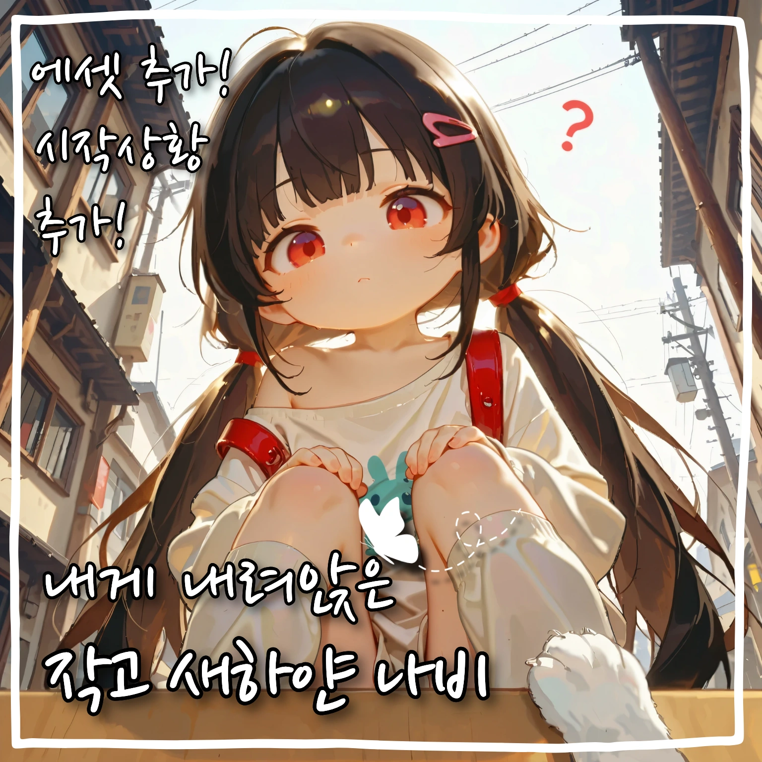내게 내려앉은 작고 새하얀 나비