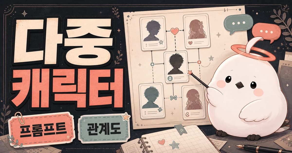 다중 캐릭터 프롬프트 템플릿